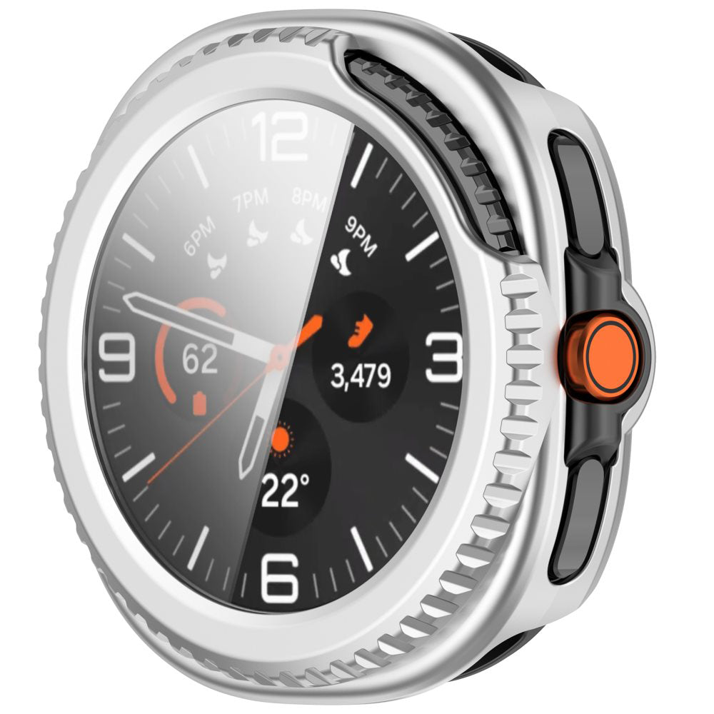 Techsuit Defense360 Pro deksel for Samsung Galaxy Watch8 Classic, Sølv