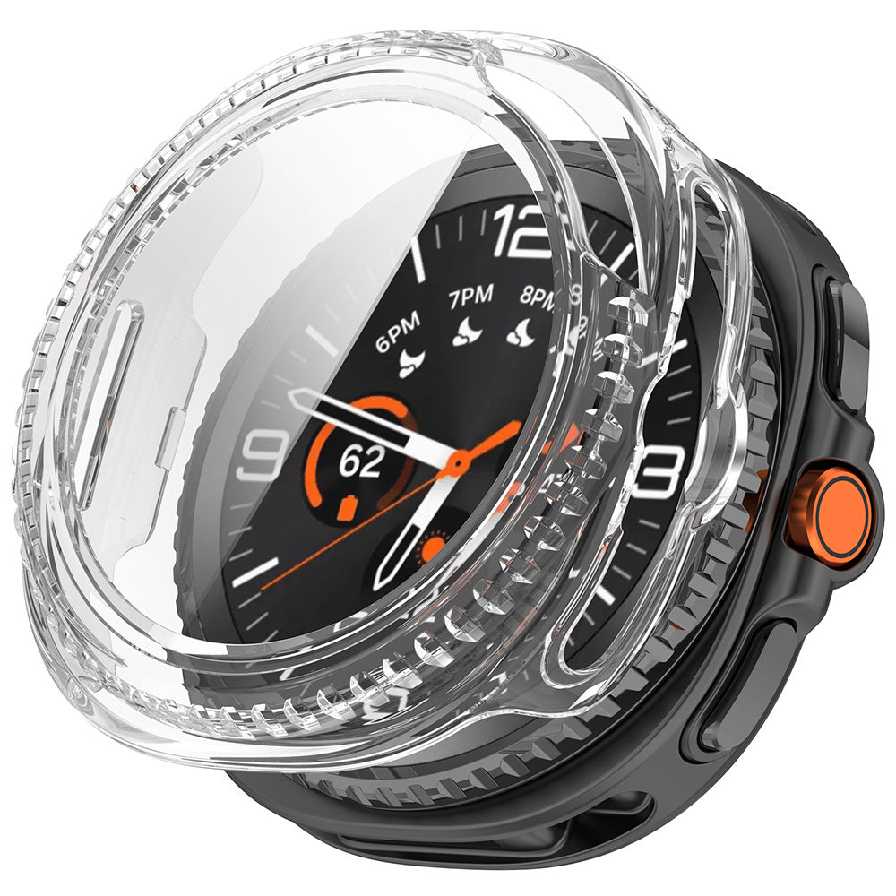 Techsuit Defense360 Pro deksel for Samsung Galaxy Watch8 Classic, gjennomsiktig