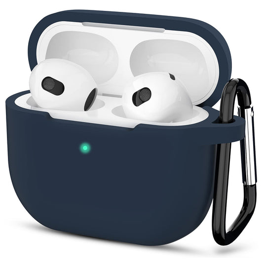 Techsuit silikonetui for Apple AirPods 3, marineblå
