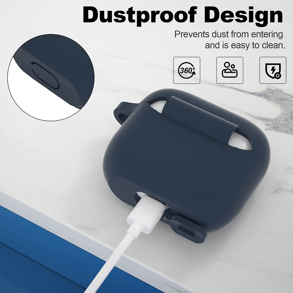 Techsuit silikonetui for Apple AirPods 3, marineblå