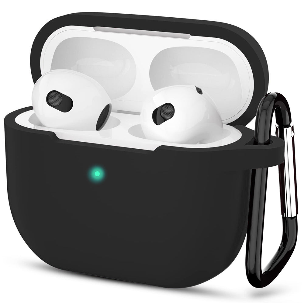 Techsuit silikonetui for Apple AirPods 3, svart