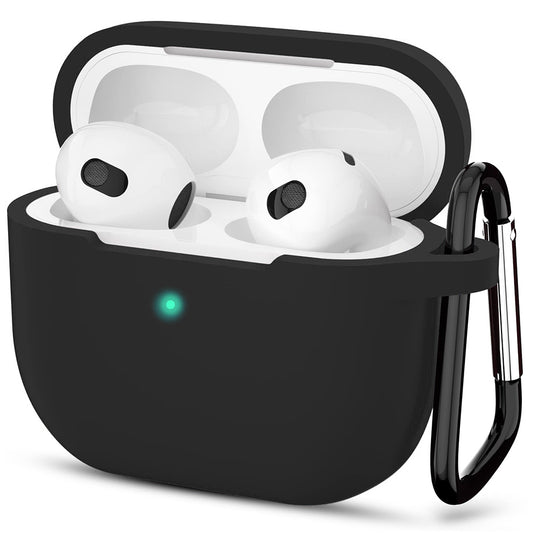 Techsuit silikonetui for Apple AirPods 3, svart