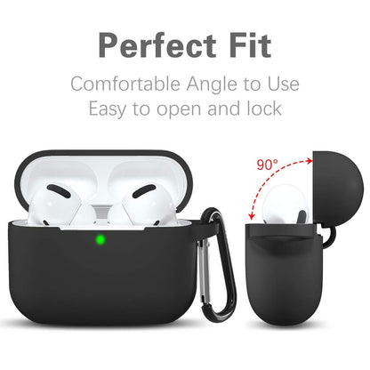 Techsuit silikonetui for Apple AirPods 3, svart