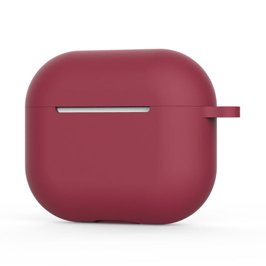 Techsuit silikonetui for Apple AirPods 4, burgunder