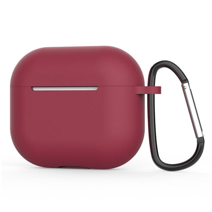 Techsuit silikonetui for Apple AirPods 4, burgunder
