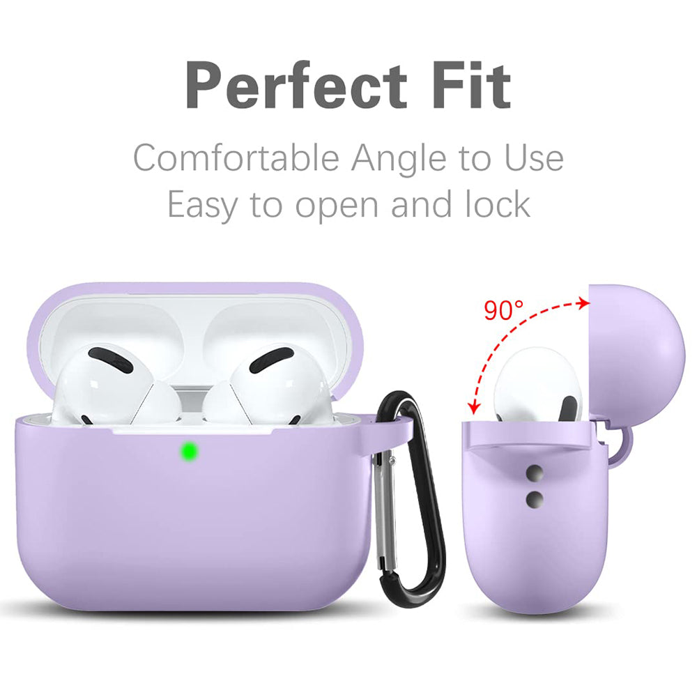 Techsuit silikonetui for Apple AirPods Pro-serien, lilla