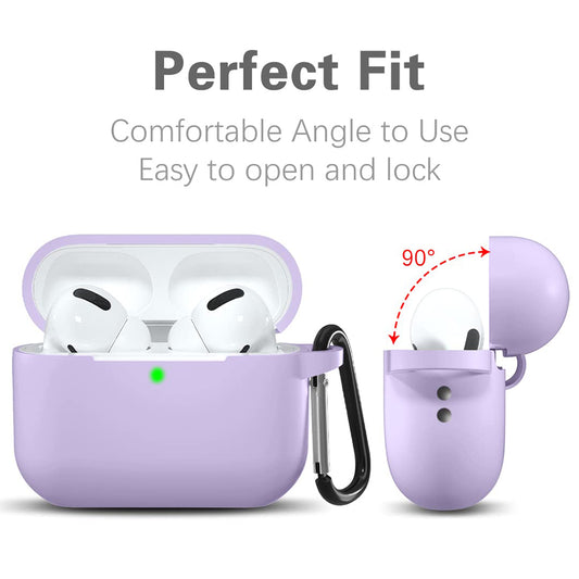Techsuit silikonetui for Apple AirPods Pro-serien, lilla