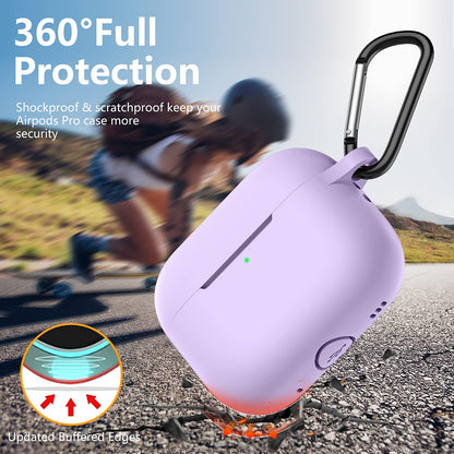 Techsuit silikonetui for Apple AirPods Pro-serien, lilla