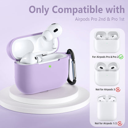 Techsuit silikonetui for Apple AirPods Pro-serien, lilla