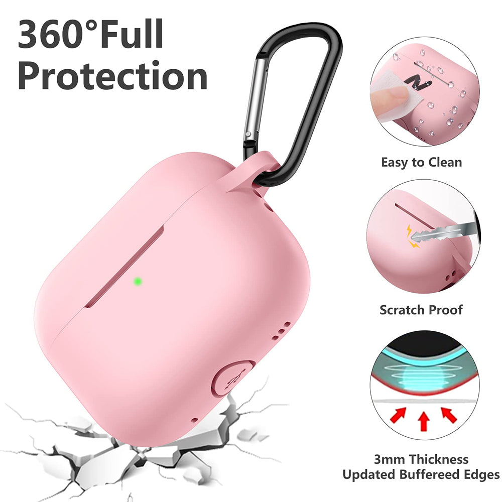 Techsuit silikonetui for Apple AirPods Pro-serien, rosa