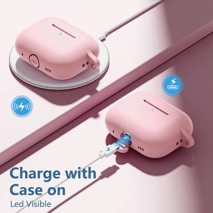Techsuit silikonetui for Apple AirPods Pro-serien, rosa