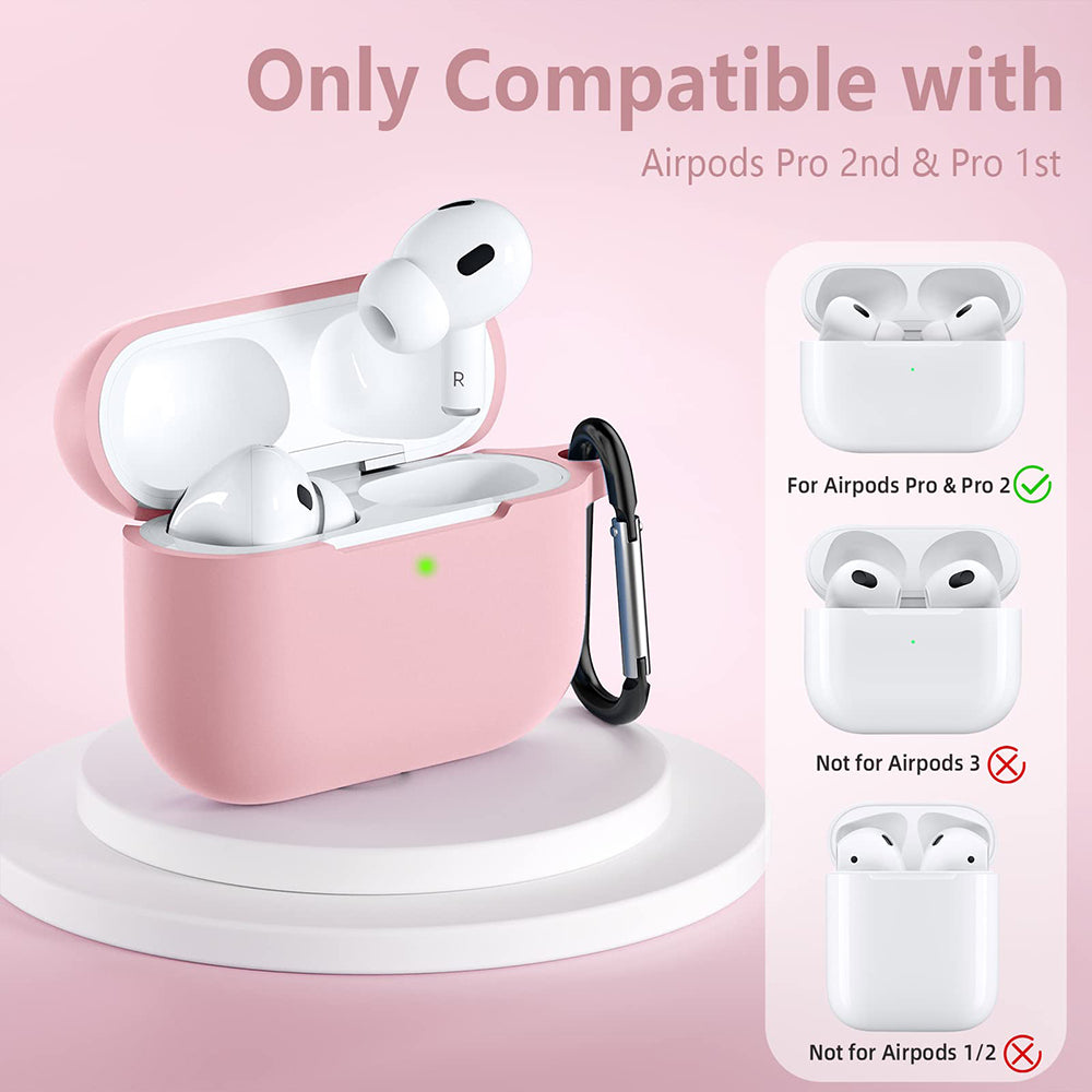 Techsuit silikonetui for Apple AirPods Pro-serien, rosa