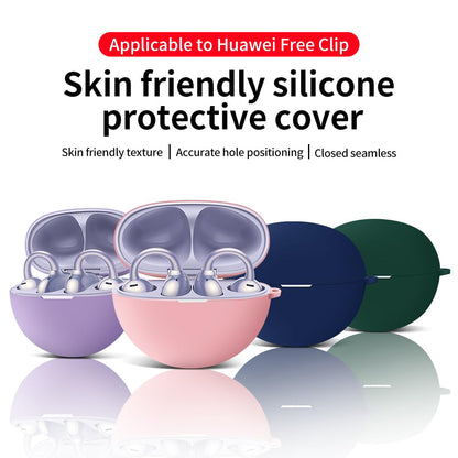 Techsuit silikonetui for Huawei FreeClip, svart