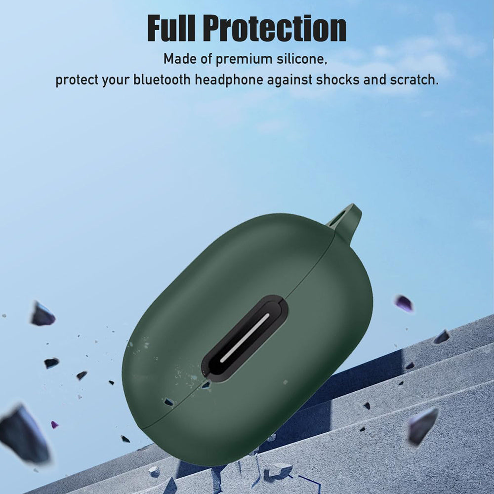 Techsuit silikonetui for OnePlus Buds Pro 2, svart