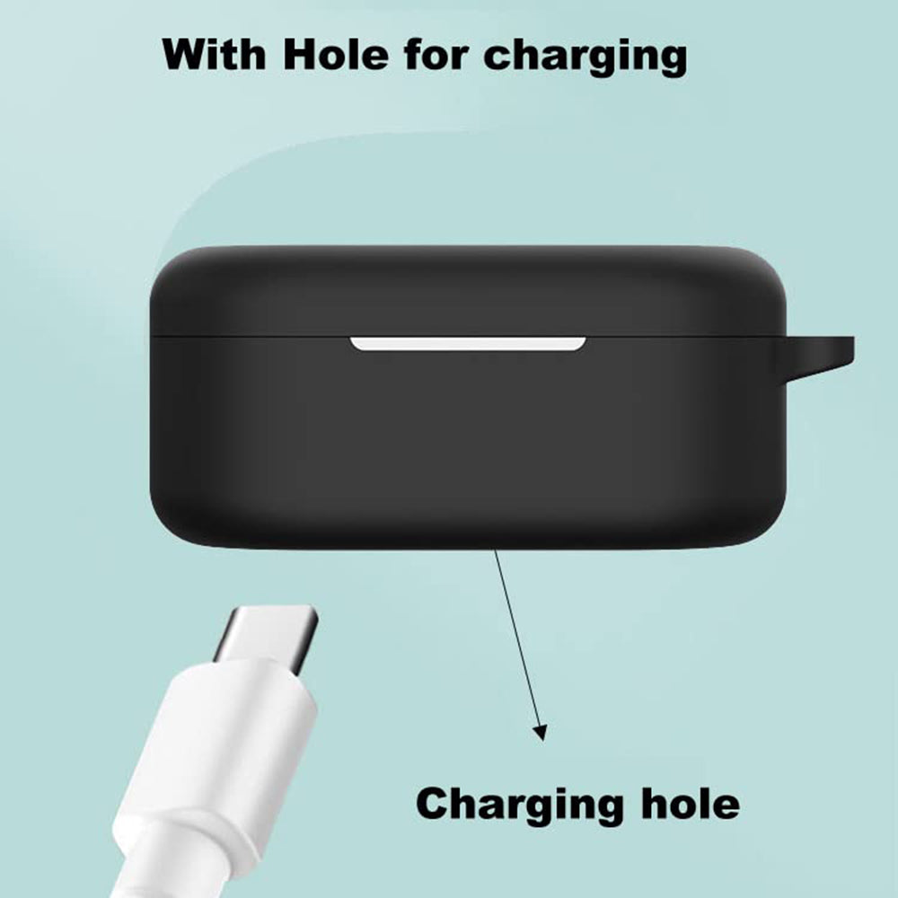 Techsuit silikonetui for OnePlus Buds Pro 2, svart