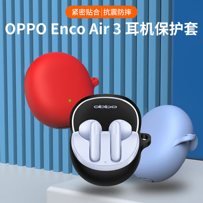Techsuit silikonetui for Oppo Enco Air3, svart