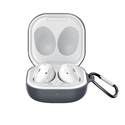 Techsuit silikonetui for Samsung Galaxy Buds FE / Buds2 Pro / Buds2 / Buds Pro / Buds Live, svart
