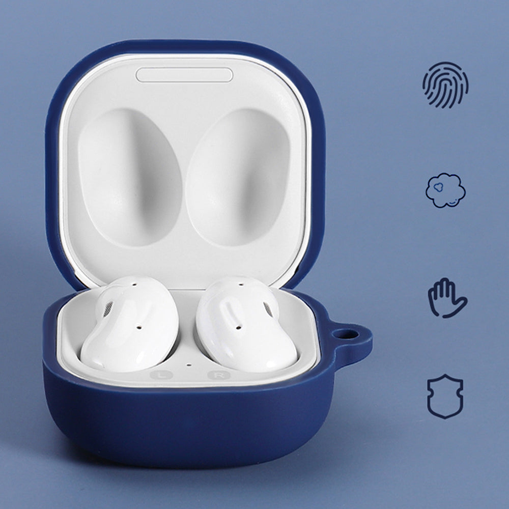 Techsuit silikonetui for Samsung Galaxy Buds FE / Buds2 Pro / Buds2 / Buds Pro / Buds Live, svart