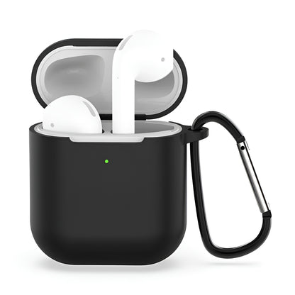 Techsuit Silicone-deksel for Apple AirPods Gen 1 / Gen 2, Svart