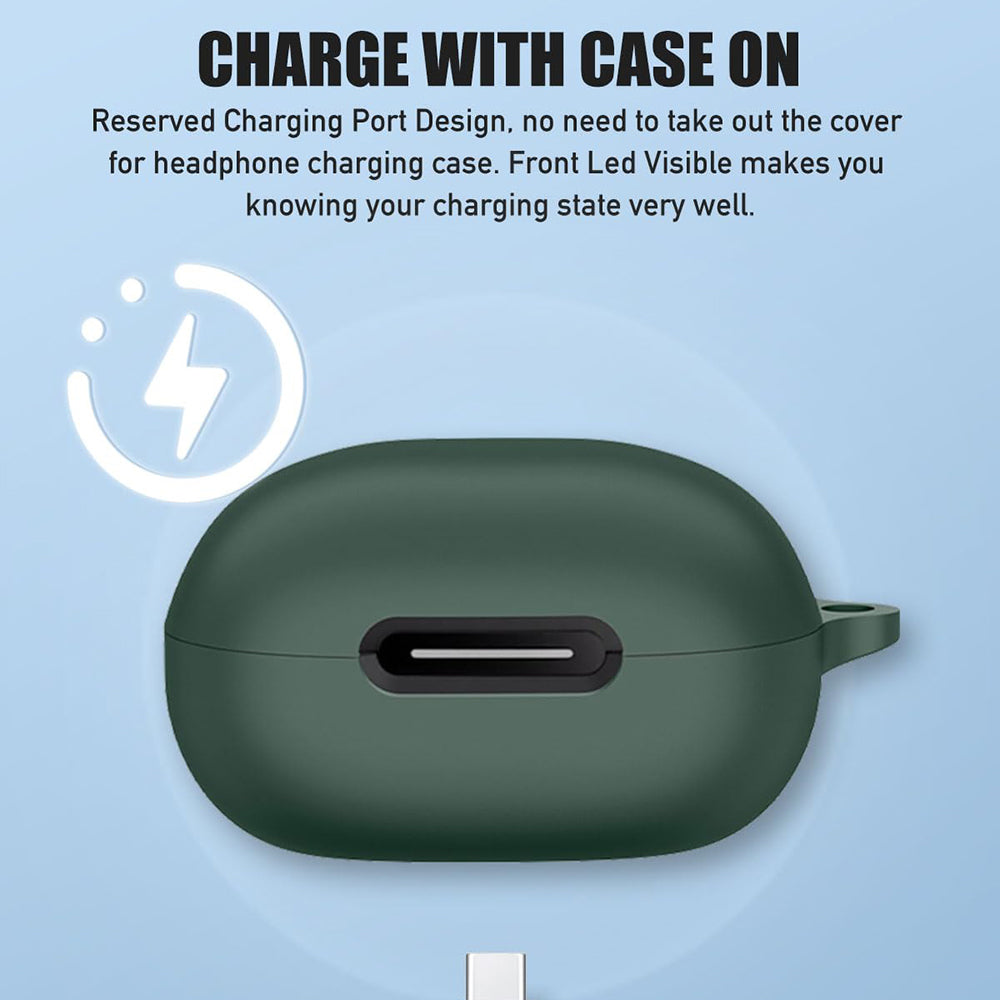 Techsuit Silicone-deksel for Apple AirPods Gen 1 / Gen 2, Svart