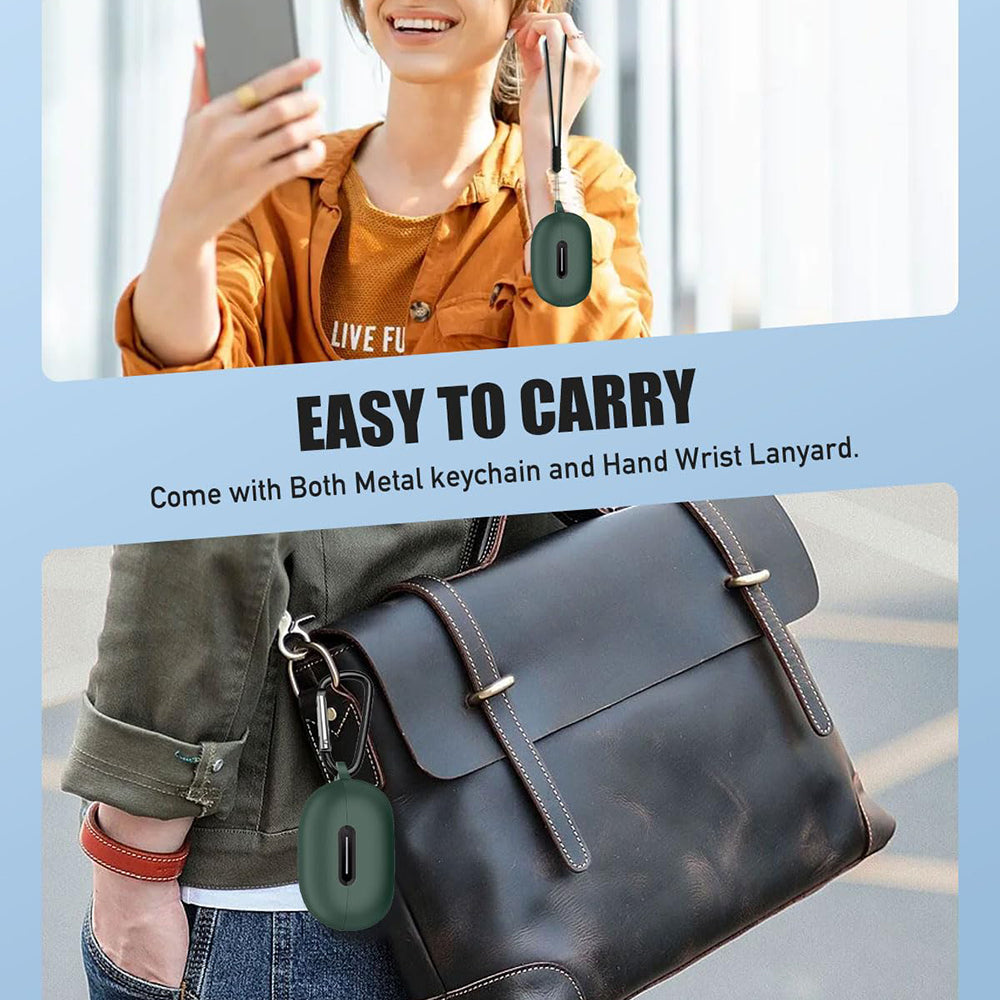 Techsuit Silicone-deksel for Apple AirPods Gen 1 / Gen 2, Svart