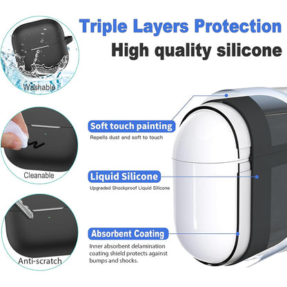 Techsuit Silicone-deksel for Huawei FreeClip 2, Svart