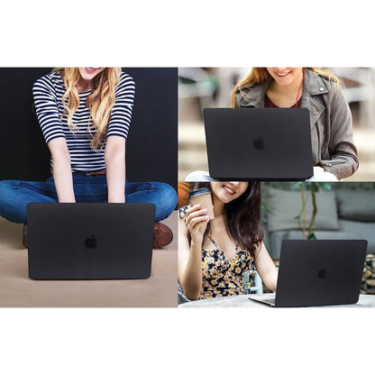 Techsuit UltraShell-etui for Apple MacBook Air M3 15 tommer (2024) / Air M2 15 tommer (2023), Svart