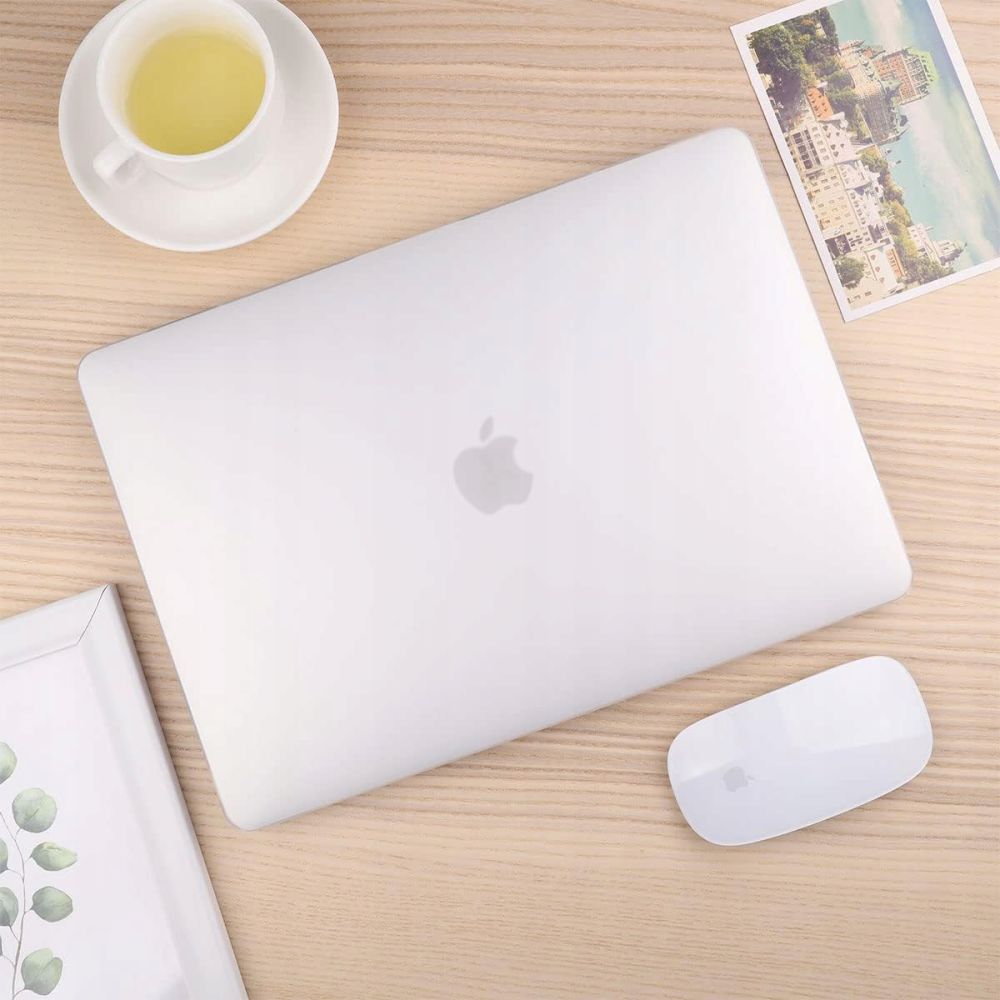 Techsuit UltraShell-etui for Apple MacBook Air M3 15 tommer (2024) / Air M2 15 tommer (2023), Matt Transparent