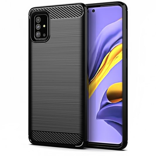 Deksel til Samsung Galaxy A51 5G A516, Karbon, Svart