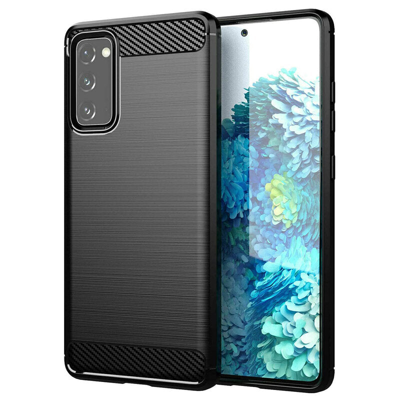 Deksel for Samsung Galaxy S20 FE 2022 G781 / S20 FE 5G G781 / S20 FE G780, Forcell, Karbon, Svart