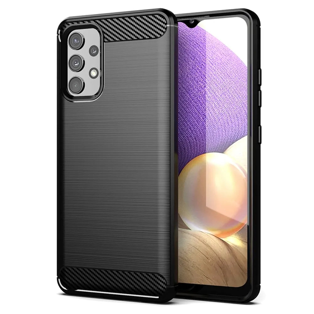 Deksel for Samsung Galaxy A33 5G A336, Forcell, Karbon, Svart