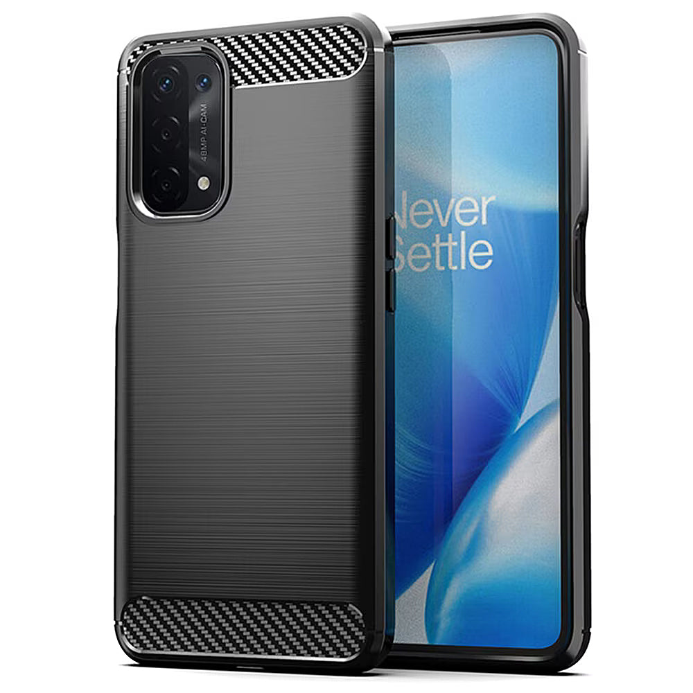 Deksel for Oppo A74 5G / A54 5G / A93 5G, OEM, Karbon, Svart