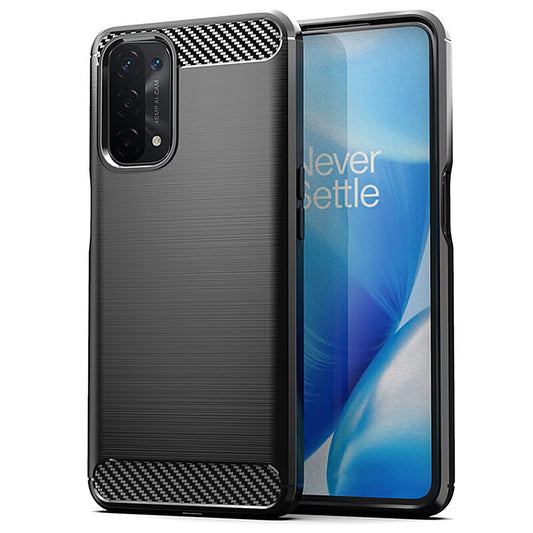 Deksel for Oppo A74 5G / A54 5G / A93 5G, OEM, Karbon, Svart