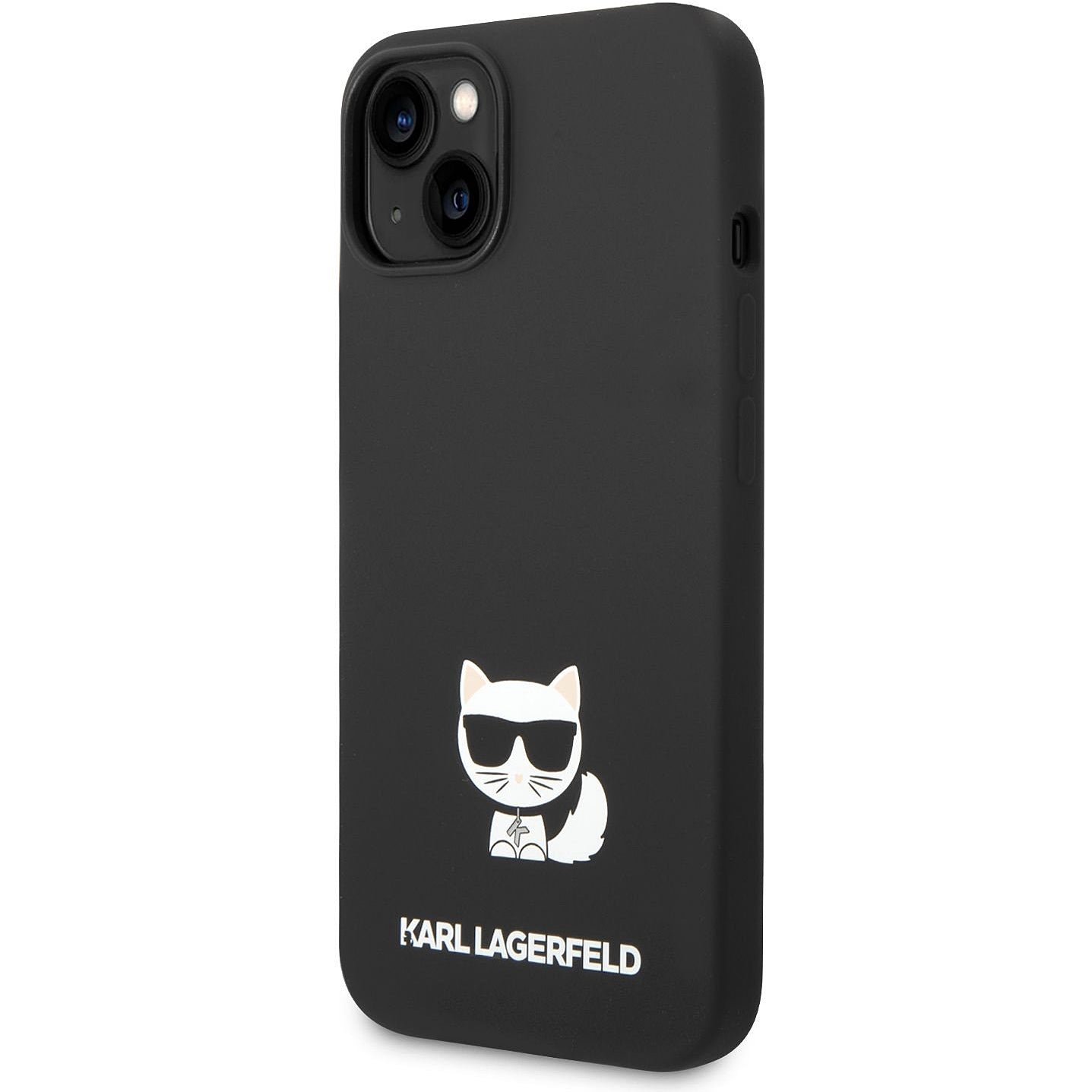 Deksel for Apple iPhone 14 Plus, Karl Lagerfeld, Silicone Body Choupette, Svart