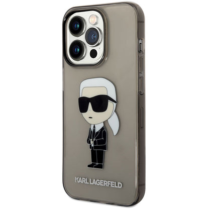 Deksel for Apple iPhone 14 Pro Max, Karl Lagerfeld, IML Ikonik NFT, Svart