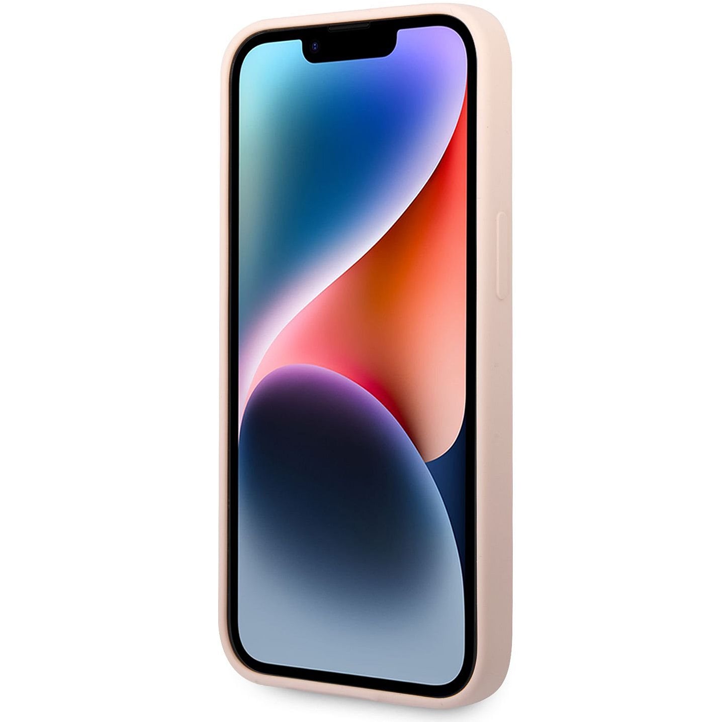 Deksel for Apple iPhone 14 Plus, Karl Lagerfeld, Silicone Karl's Head, Rosa