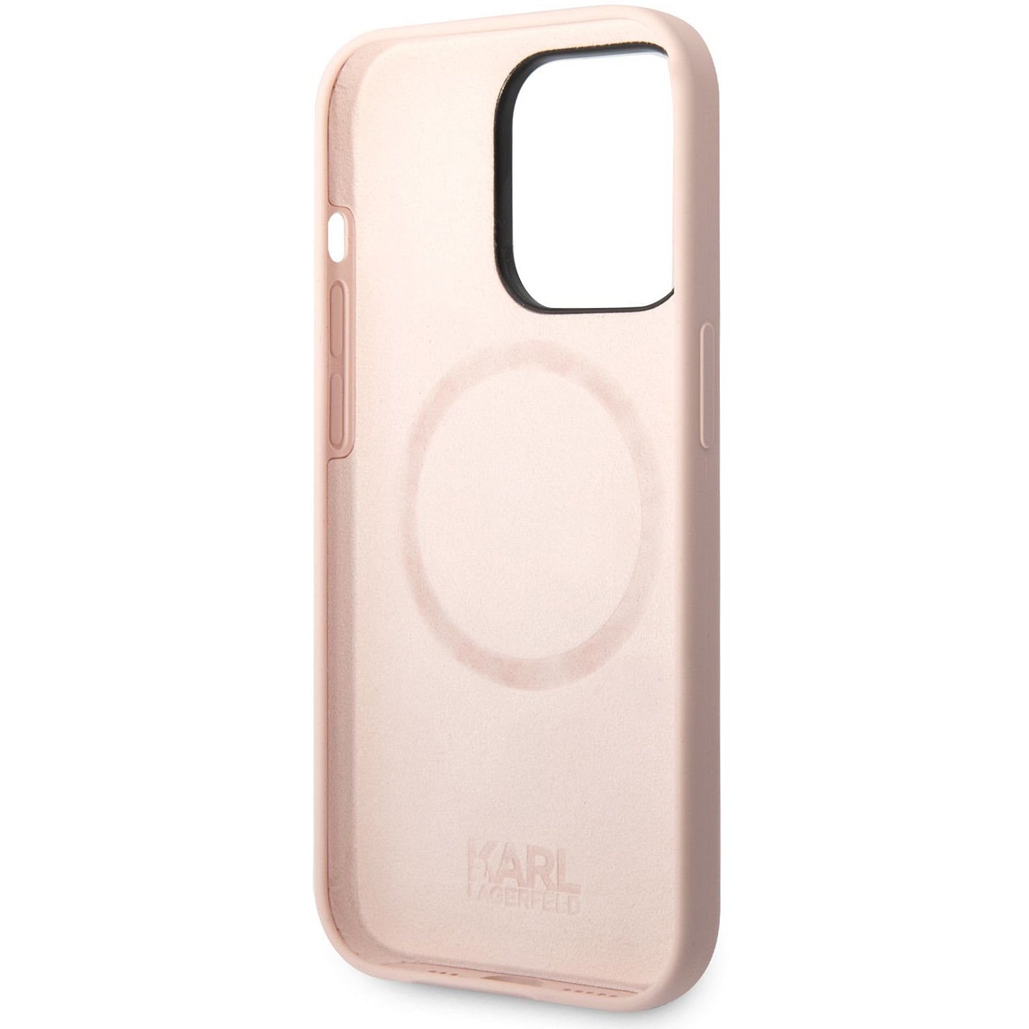 Deksel for Apple iPhone 14 Pro Max, Karl Lagerfeld, Silicone Karl's Head, Rosa