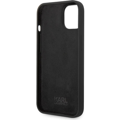 Deksel for Apple iPhone 14 Plus, Karl Lagerfeld, Silicone Body Choupette, Svart