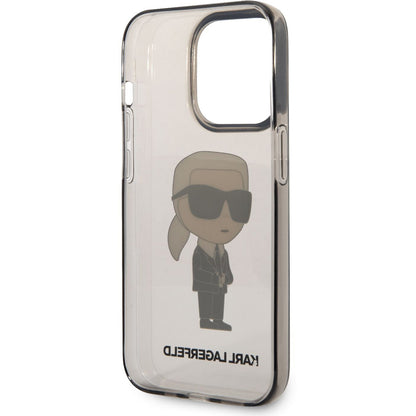 Deksel for Apple iPhone 14 Pro Max, Karl Lagerfeld, IML Ikonik NFT, Svart