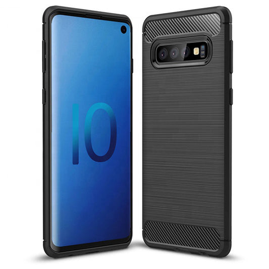 Deksel for Samsung Galaxy A50s A507 / A30s A307 / A20 A205 / A50 A505 / A30 A305, OEM, Karbon, Svart