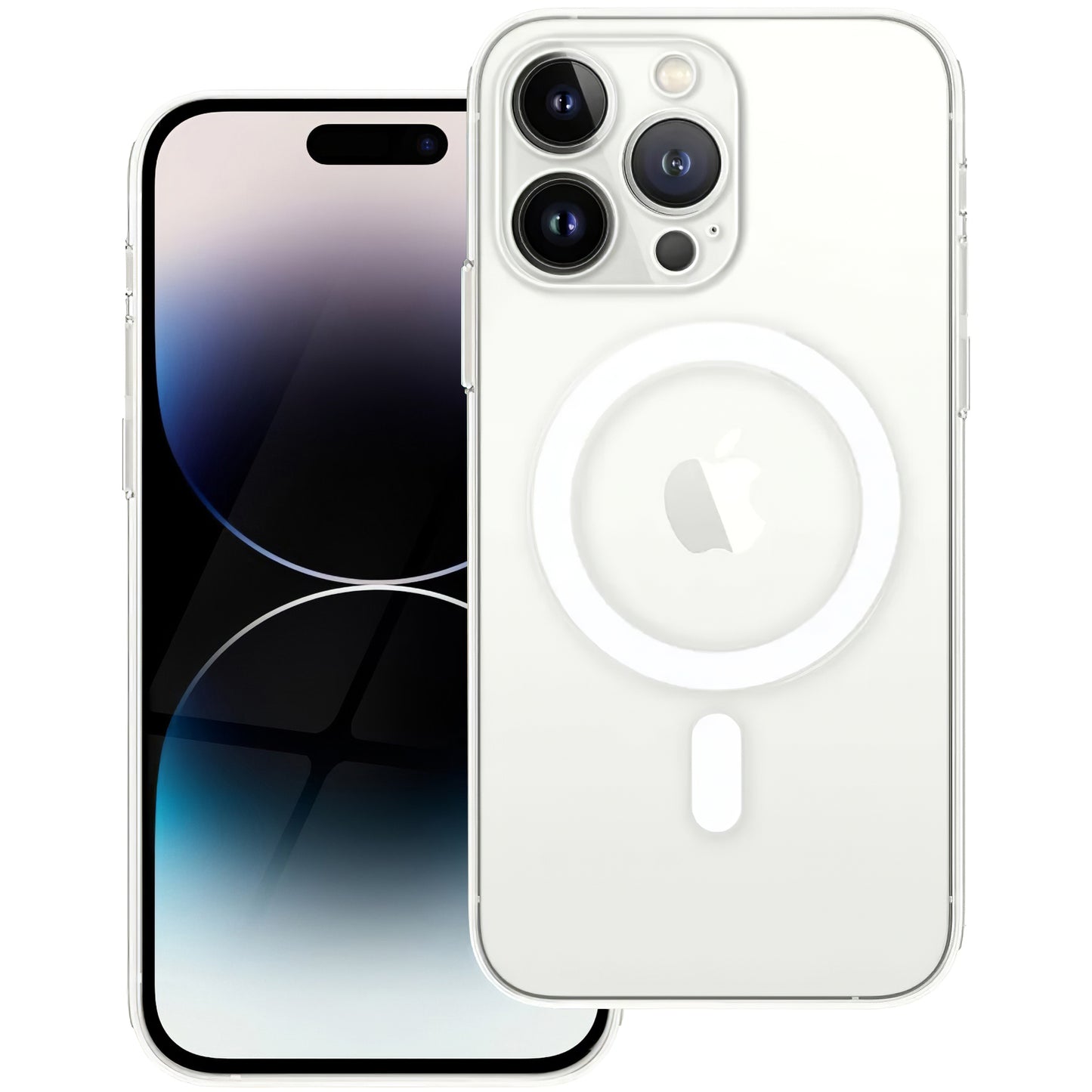 MagSafe-deksel for Apple iPhone 14 Pro Max, OEM, klart, gjennomsiktig