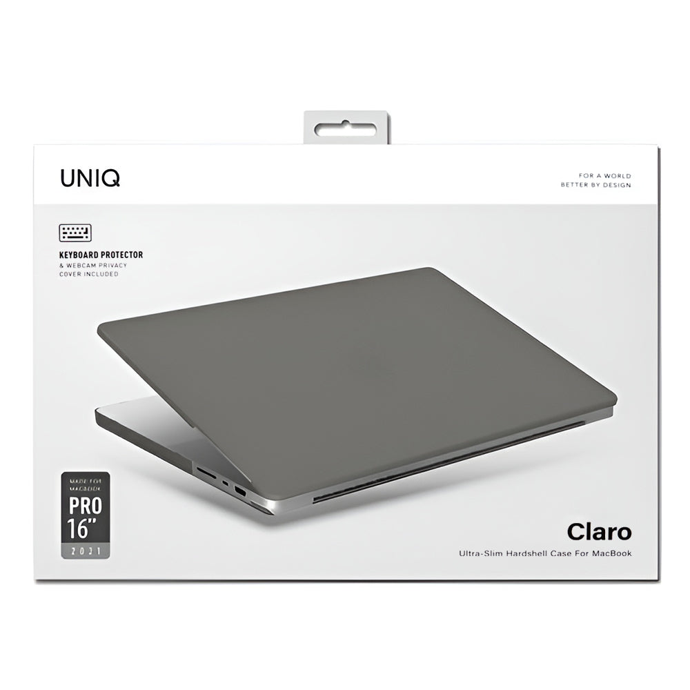 UNIQ Claro-etui for Apple MacBook Pro 16 tommer (2026) / (2024) / (2023) / (2021), Matt grå