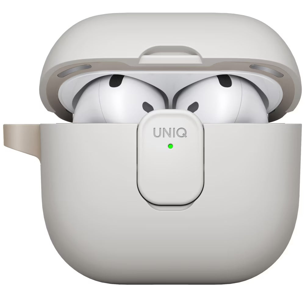UNIQ Clyde deksel for Apple AirPods 4, Grå Beige