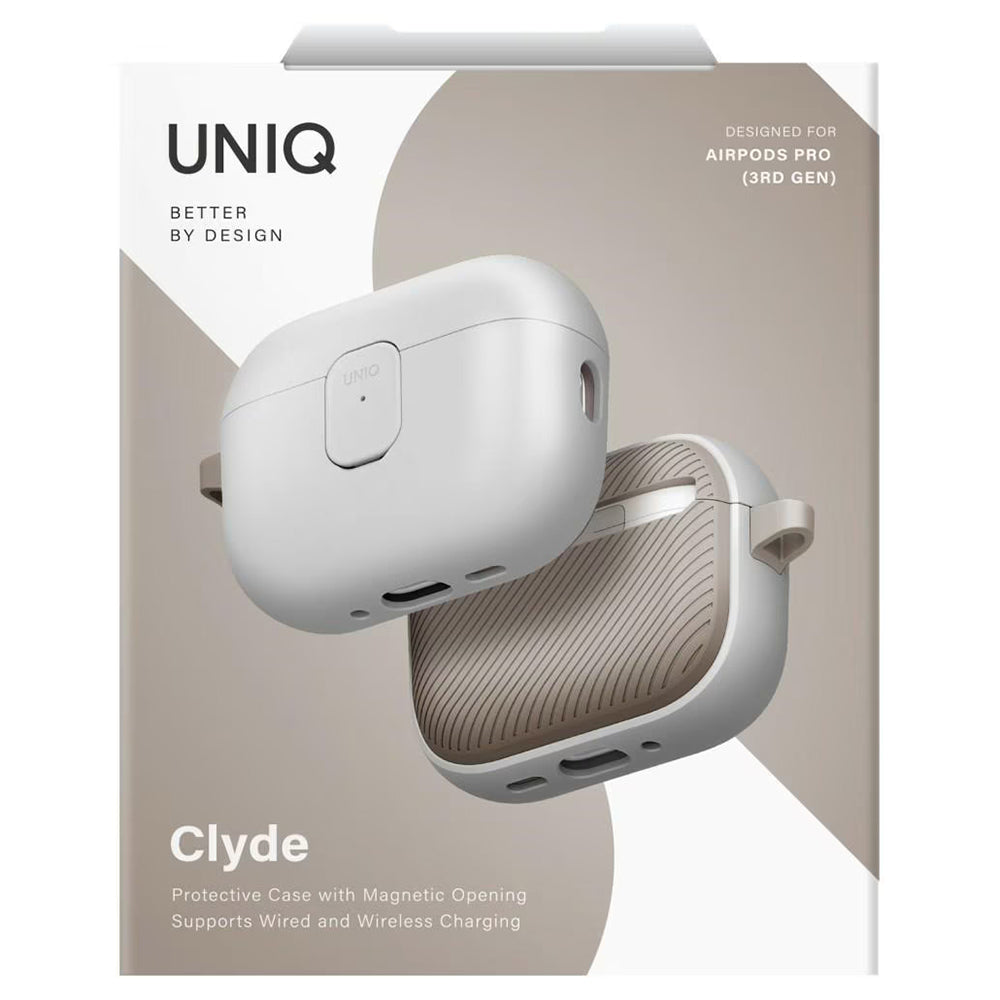 UNIQ Clyde-etui for Apple AirPods Pro 3, grå beige