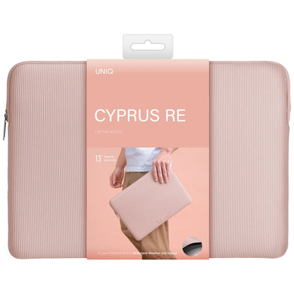 UNIQ Cyprus Ridge-etui for bærbar PC maks. 14 tommer, Rosa