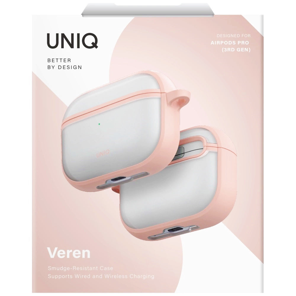 UNIQ Veren etui for Apple AirPods Pro 3, Rosa