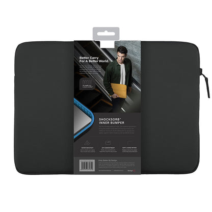 UNIQ Vienna-etui for bærbar PC maks. 16 tommer, svart