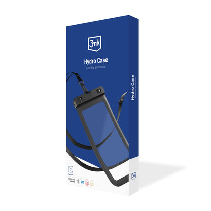 Vanntett universaltui for telefon maks. 7 tommer, 3MK, Hydro, svart