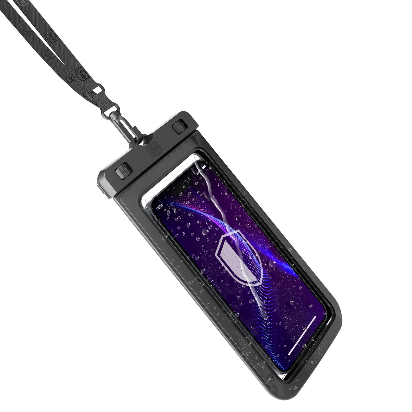 Vanntett universaltui for telefon maks. 7 tommer, 3MK, Hydro, svart