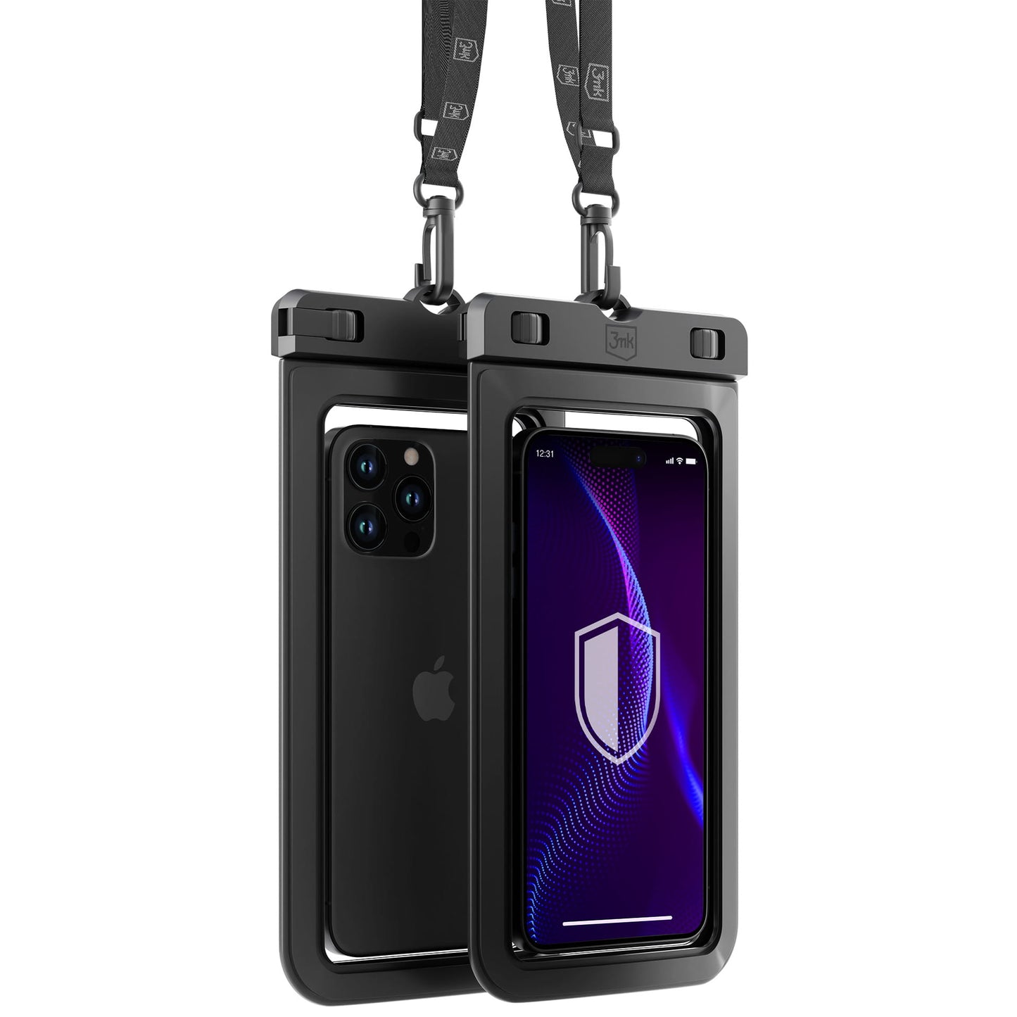 Vanntett universaltui for telefon maks. 7 tommer, 3MK, Hydro, svart